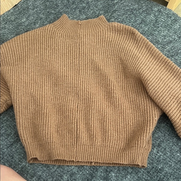 Dreamers Tan Cowl Neck Sweater